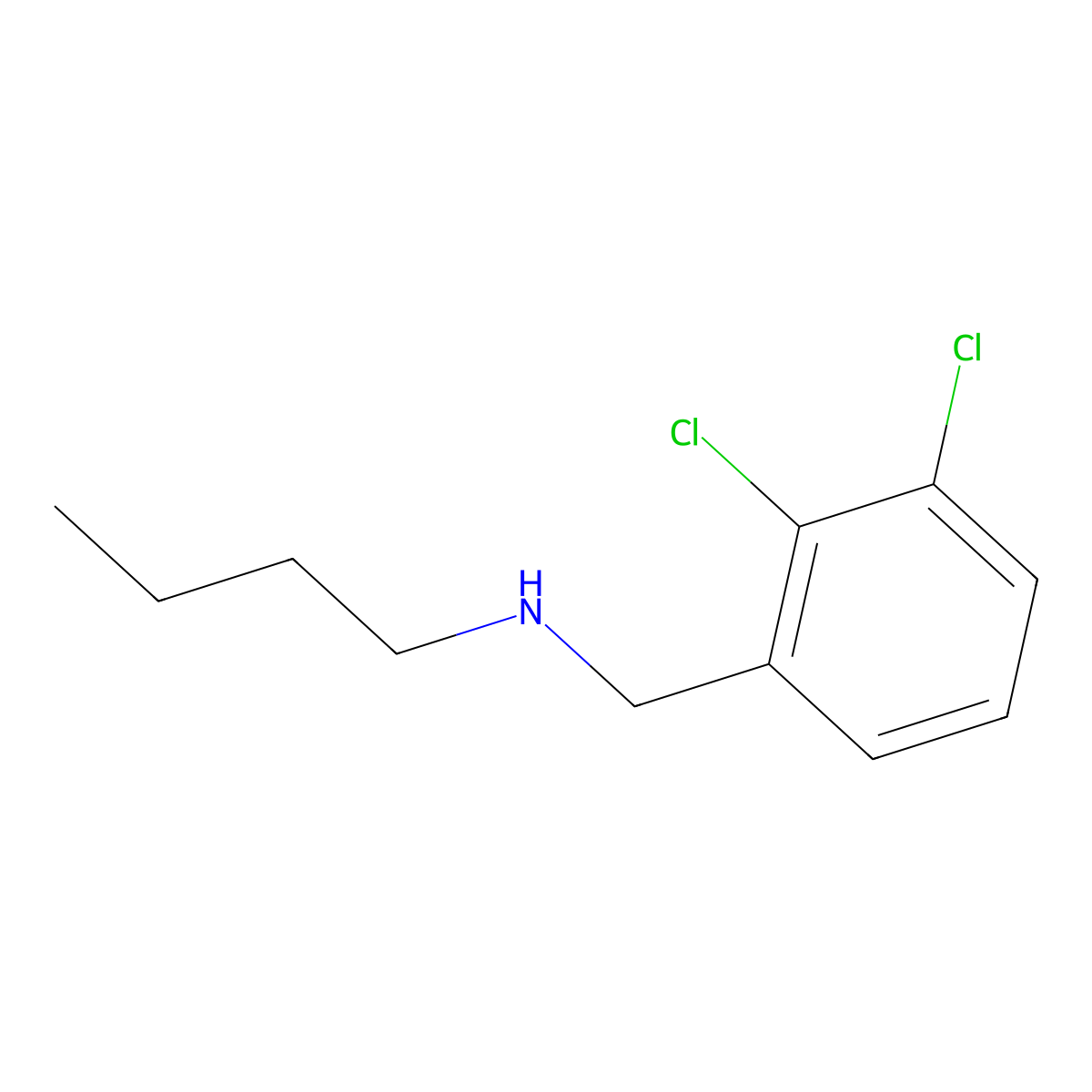 Butyl[(2,3-dichlorophenyl)methyl]amine molecular structure, CAS 774556-27-3