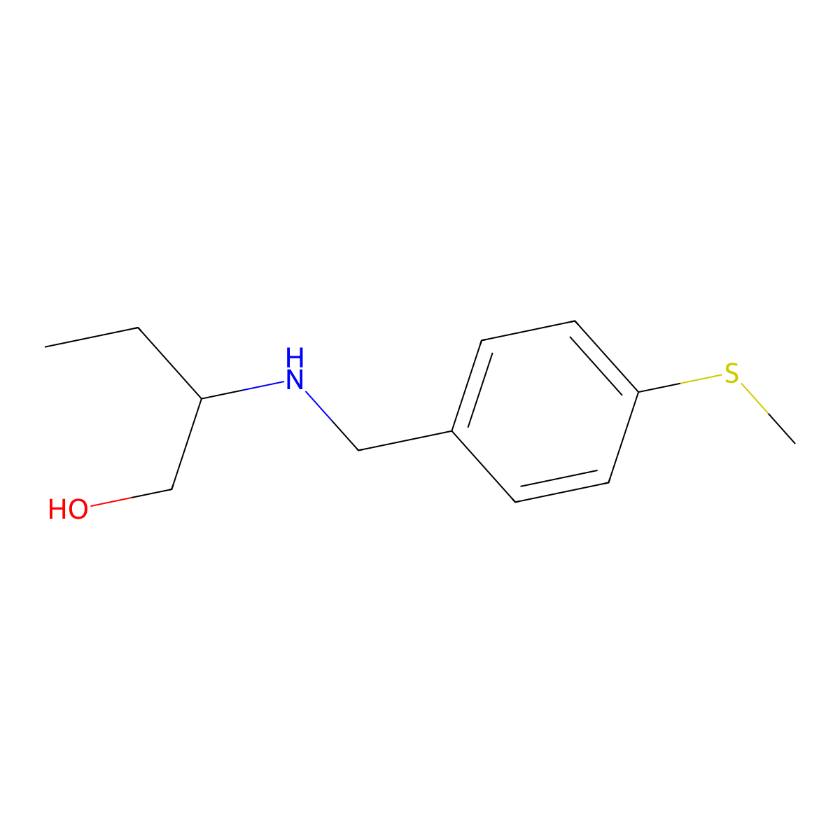 2-{[4-(Methylsulfanyl)benzyl]amino}-1-butanol molecular structure, CAS 774556-33-1