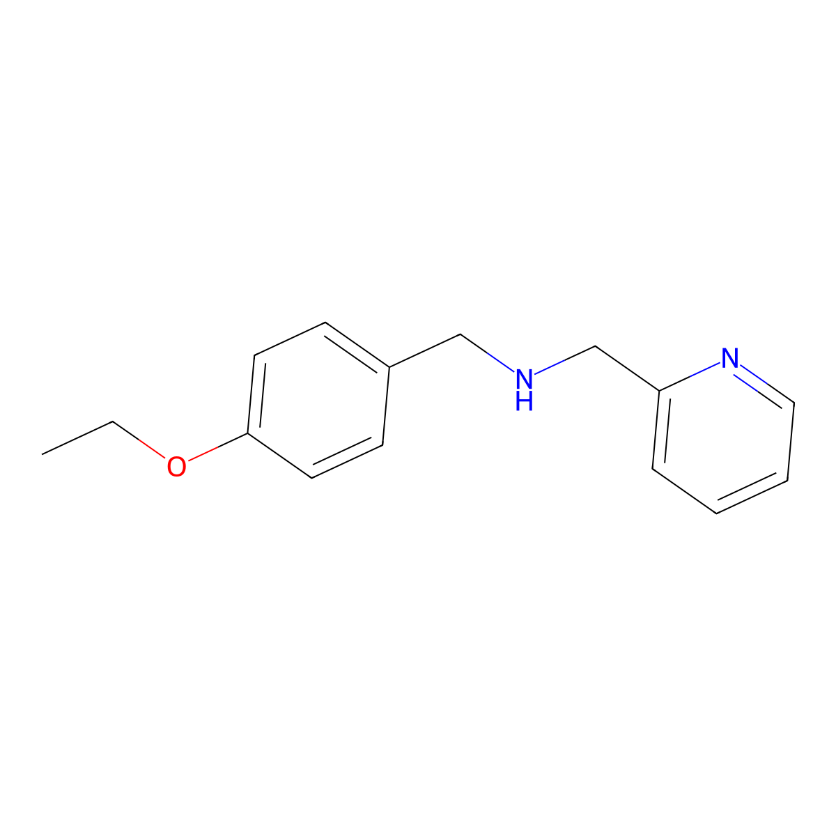 N-(4-ethoxybenzyl)-N-(2-pyridinylmethyl)amine molecular structure, CAS 774556-97-7