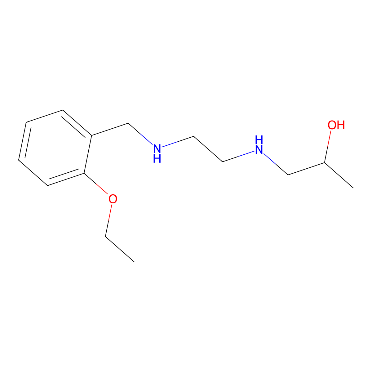 1-({2-[(2-Ethoxybenzyl)amino]ethyl}amino)propan-2-ol molecular structure, CAS 774557-05-0