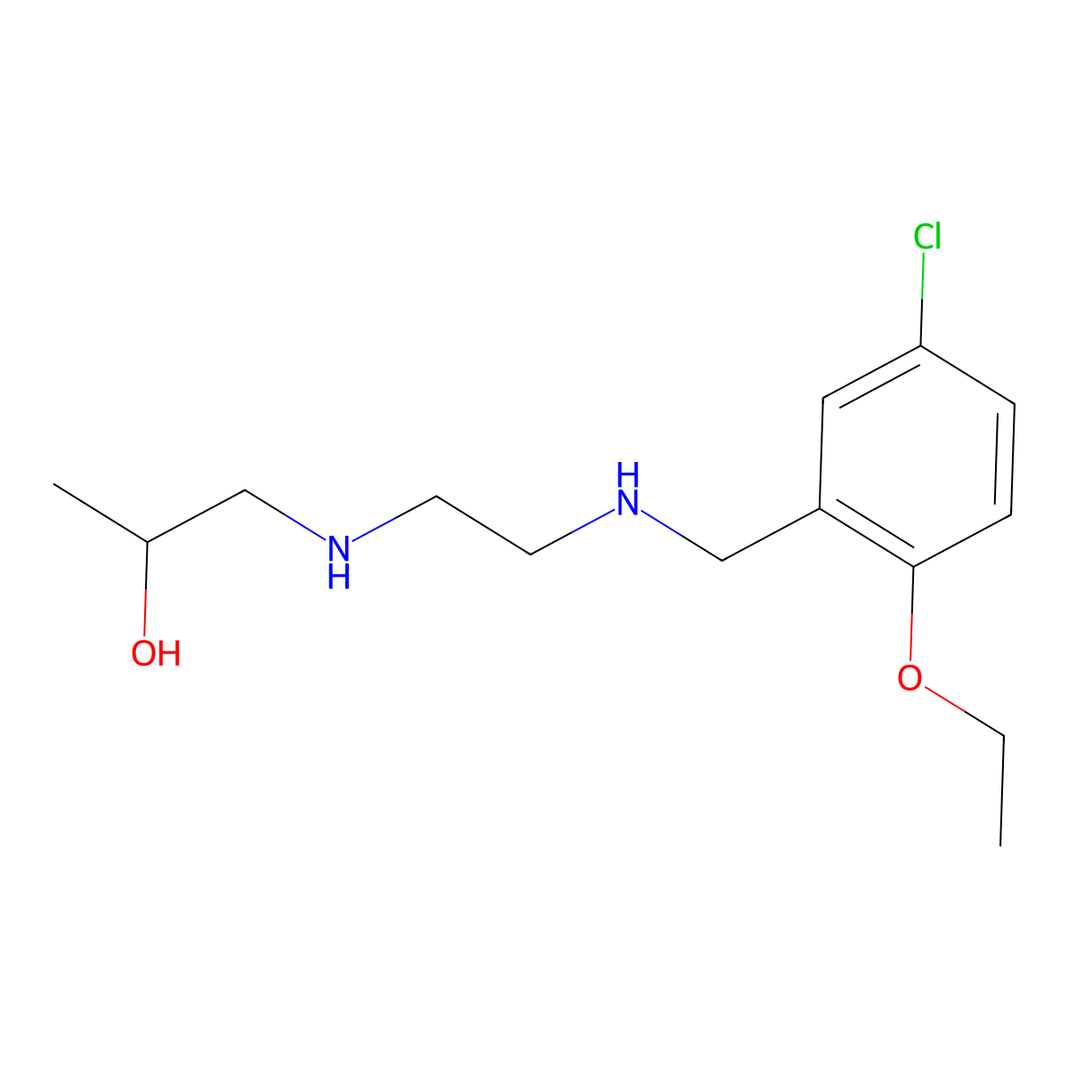 1-({2-[(5-Chloro-2-ethoxybenzyl)amino]ethyl}amino)propan-2-ol molecular structure, CAS 774557-15-2