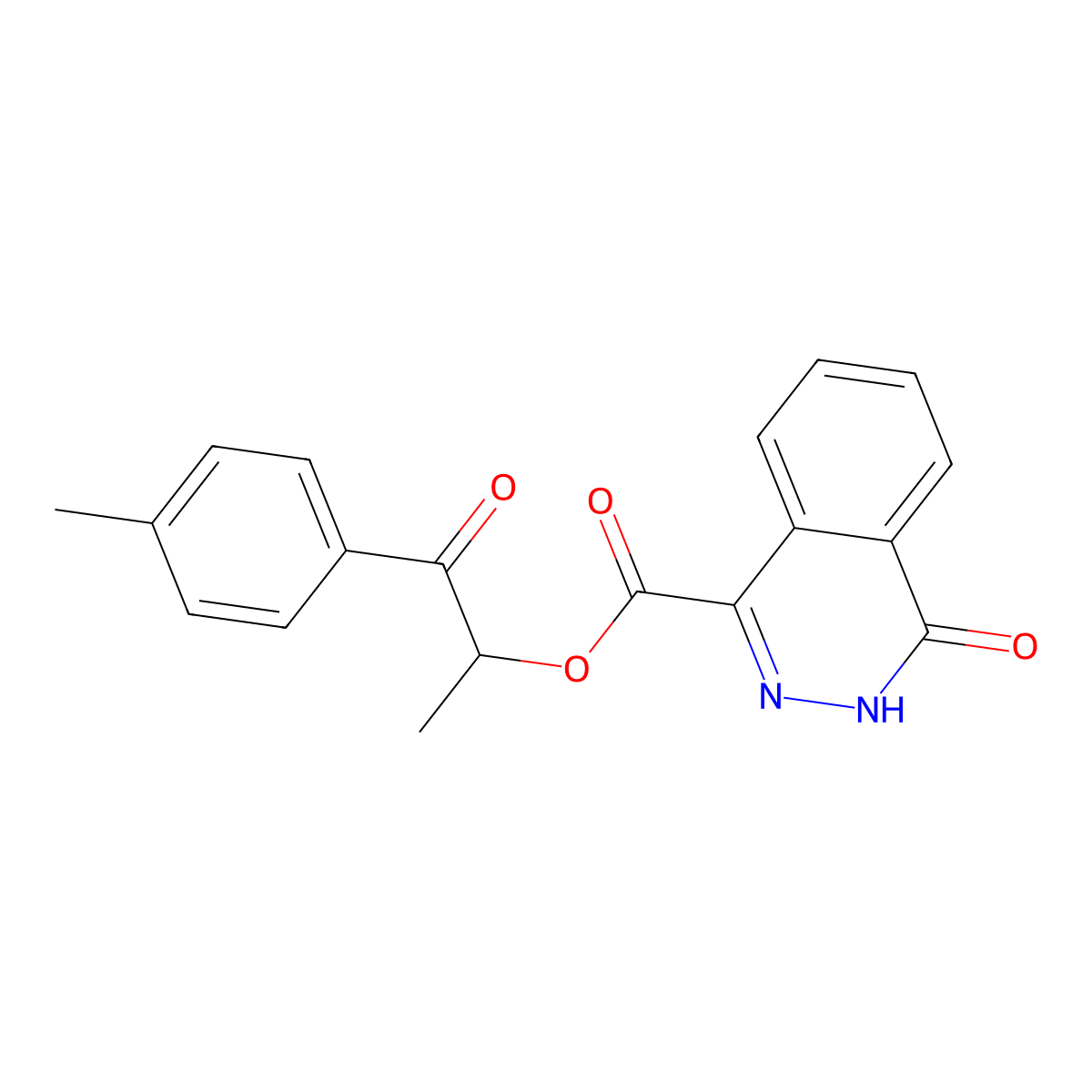 [1-(4-methylphenyl)-1-oxopropan-2-yl] 4-oxo-3H-phthalazine-1-carboxylate molecular structure, CAS 774558-01-9