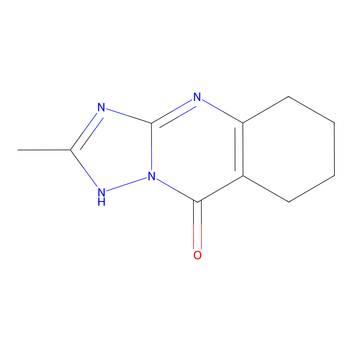 2-methyl-5,6,7,8-tetrahydro[1,2,4]triazolo[5,1-b]quinazolin-9(4H)-one molecular structure, CAS 774560-71-3