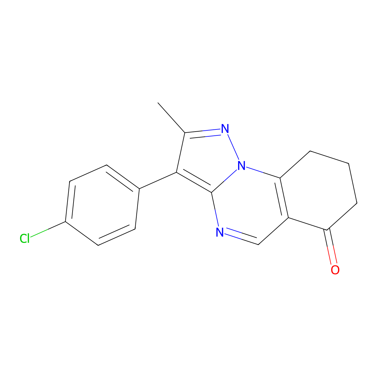3-(4-chlorophenyl)-2-methyl-8,9-dihydropyrazolo[1,5-a]quinazolin-6(7H)-one molecular structure, CAS 774561-26-1