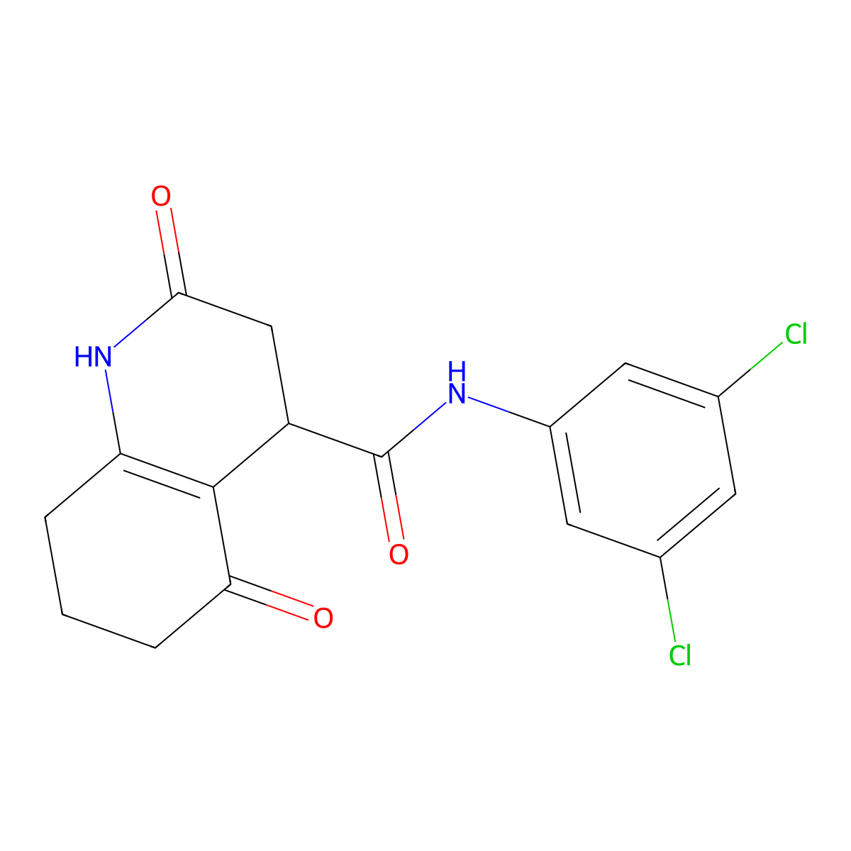 N-(3,5-dichlorophenyl)-2,5-dioxo-1,3,4,6,7,8-hexahydroquinoline-4-carboxamide molecular structure, CAS 774562-62-8
