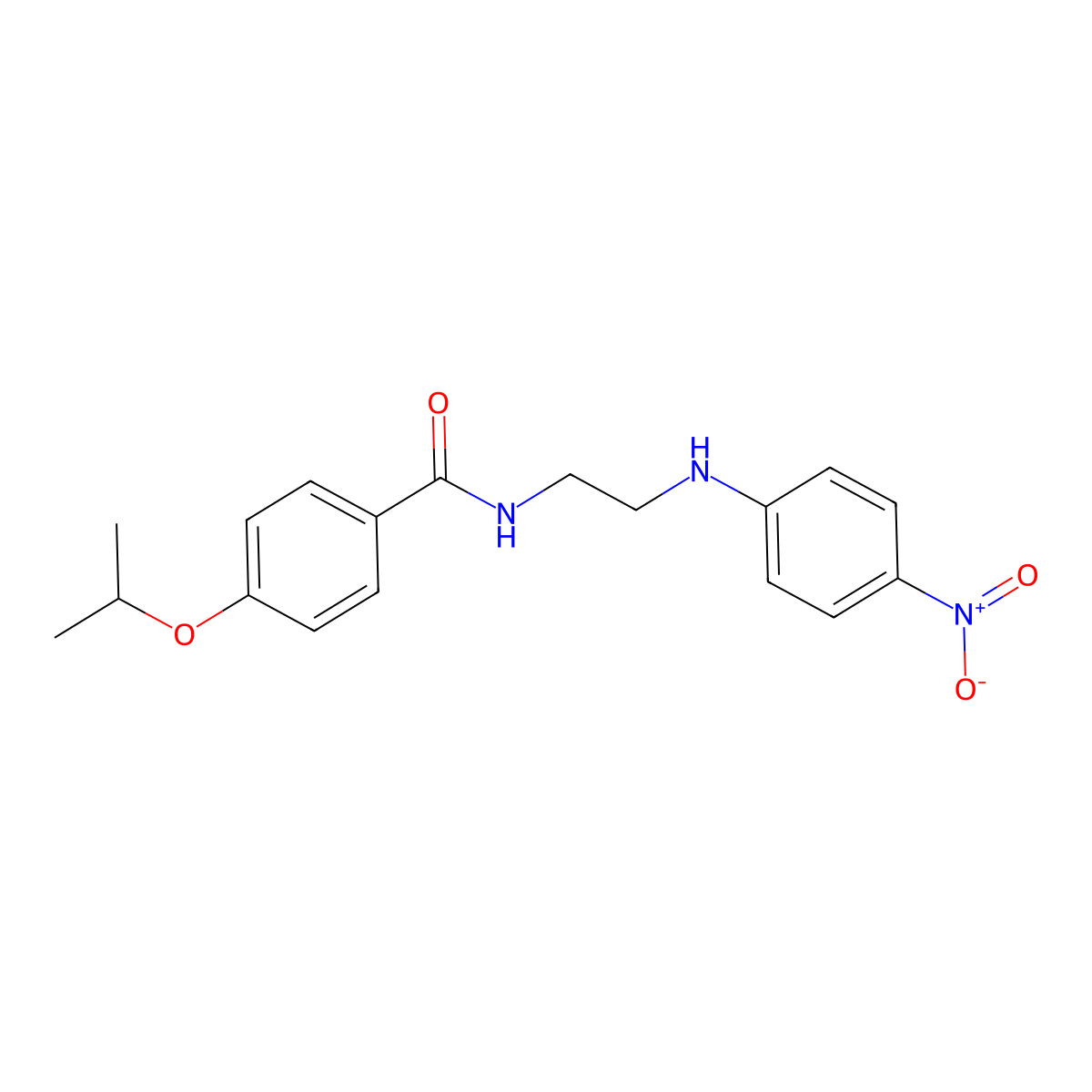 N-[2-(4-nitroanilino)ethyl]-4-propan-2-yloxybenzamide molecular structure, CAS 774563-87-0
