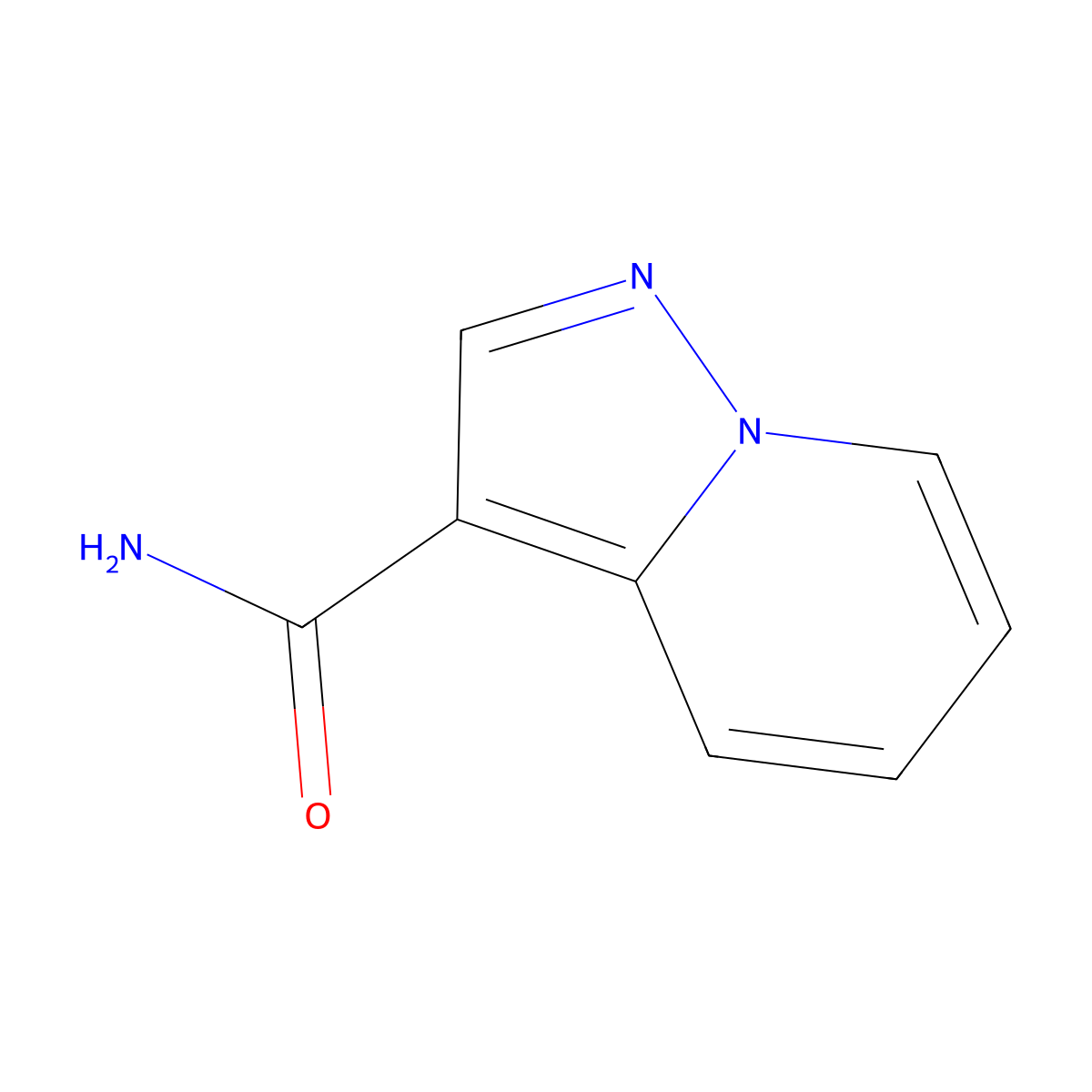 Pyrazolo[1,5-a]pyridine-3-carboxamide molecular structure, CAS 77457-01-3