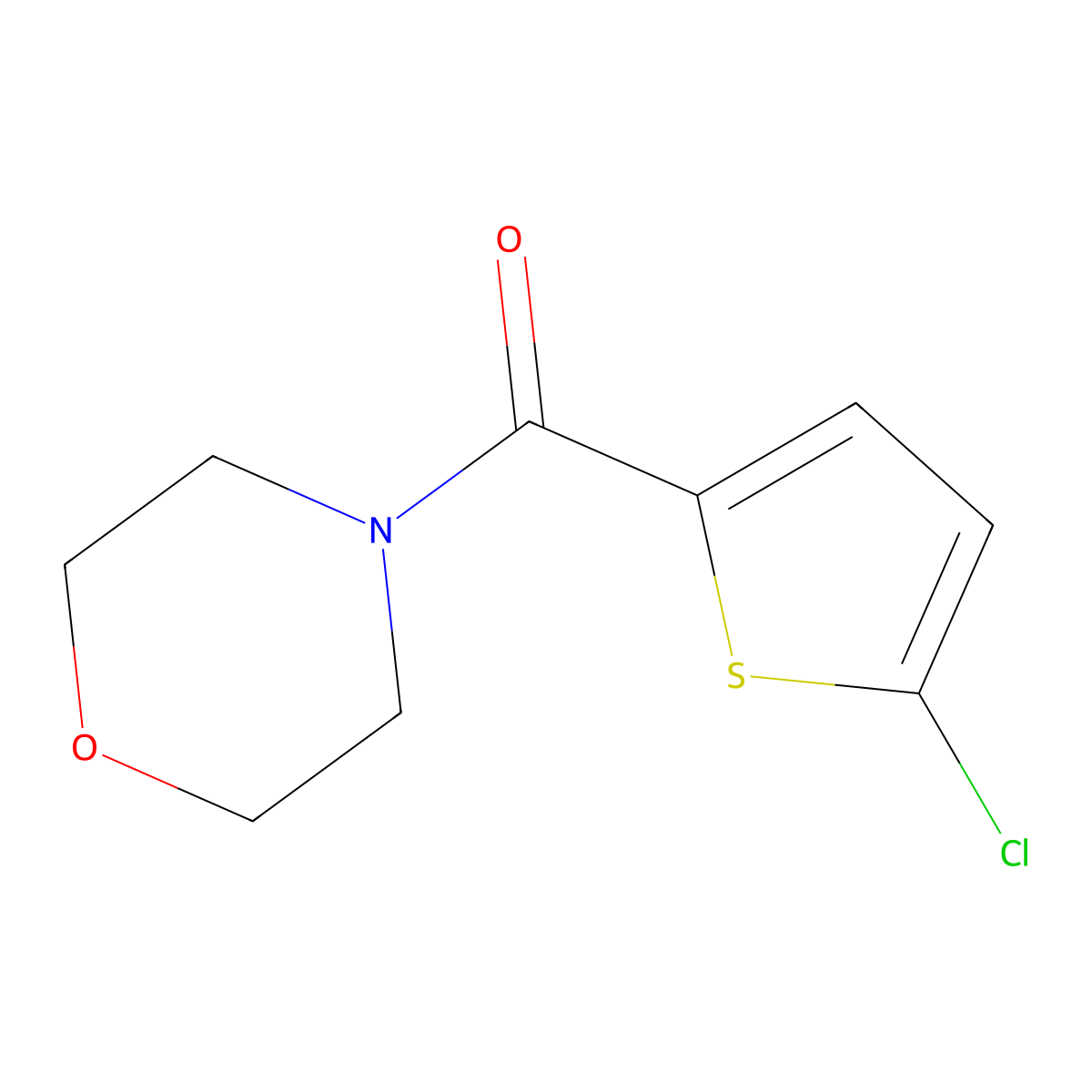 4-(5-Chlorothiophene-2-carbonyl)morpholine molecular structure, CAS 774574-91-3