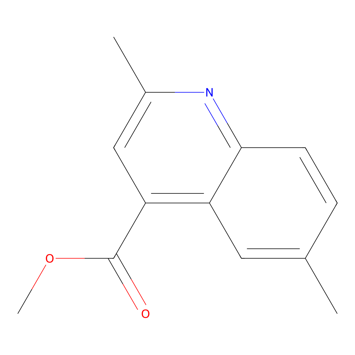 Methyl 2,6-dimethylquinoline-4-carboxylate molecular structure, CAS 774586-89-9
