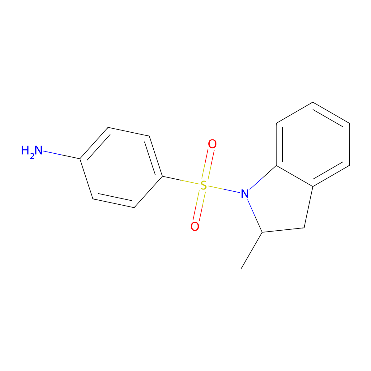 4-[(2-methyl-2,3-dihydro-1H-indol-1-yl)sulfonyl]aniline molecular structure, CAS 774586-92-4