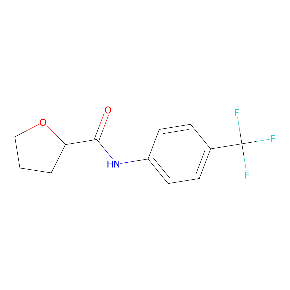 N-[4-(trifluoromethyl)phenyl]oxolane-2-carboxamide molecular structure, CAS 774589-87-6