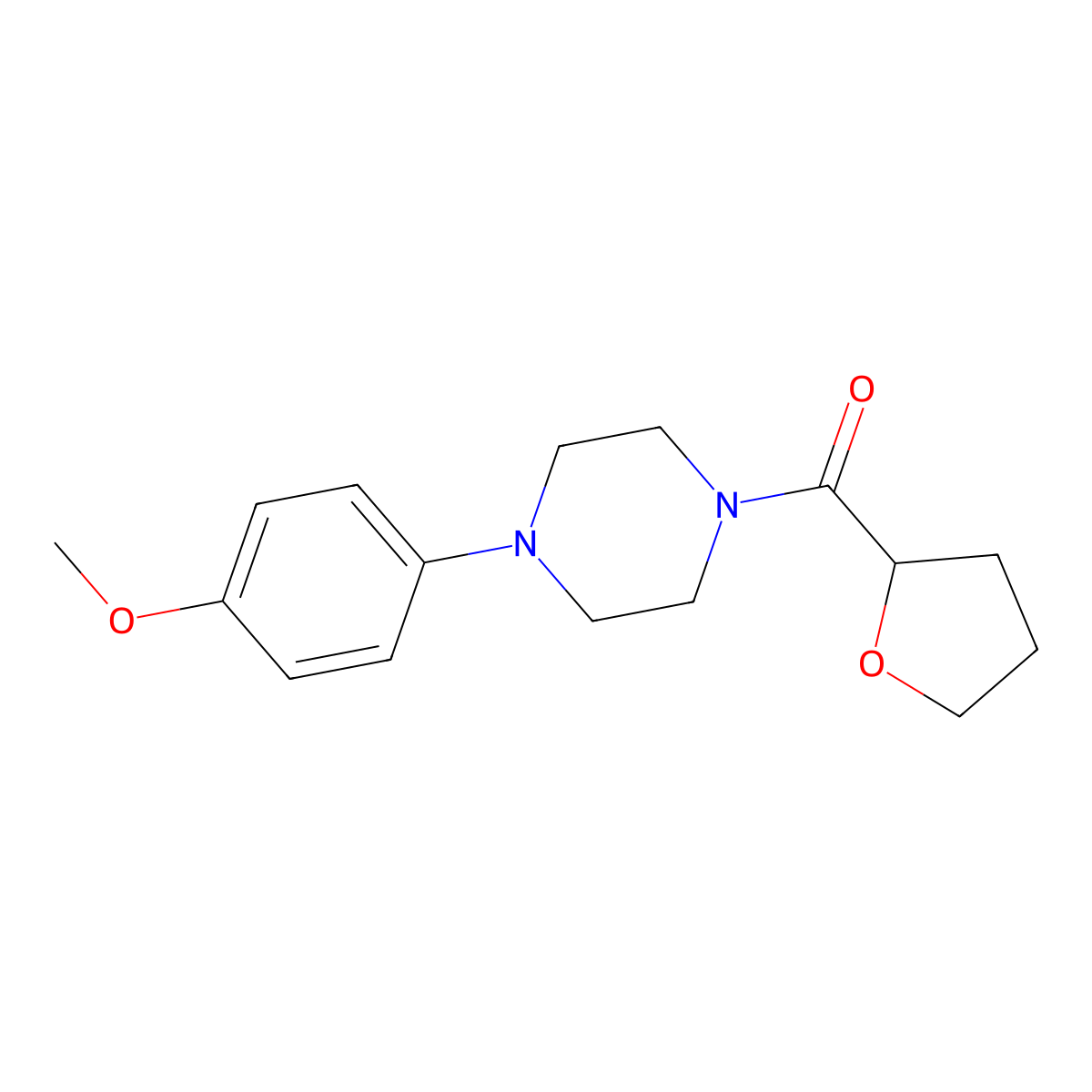[4-(4-Methoxyphenyl)piperazin-1-yl]-(oxolan-2-yl)methanone molecular structure, CAS 774590-45-3