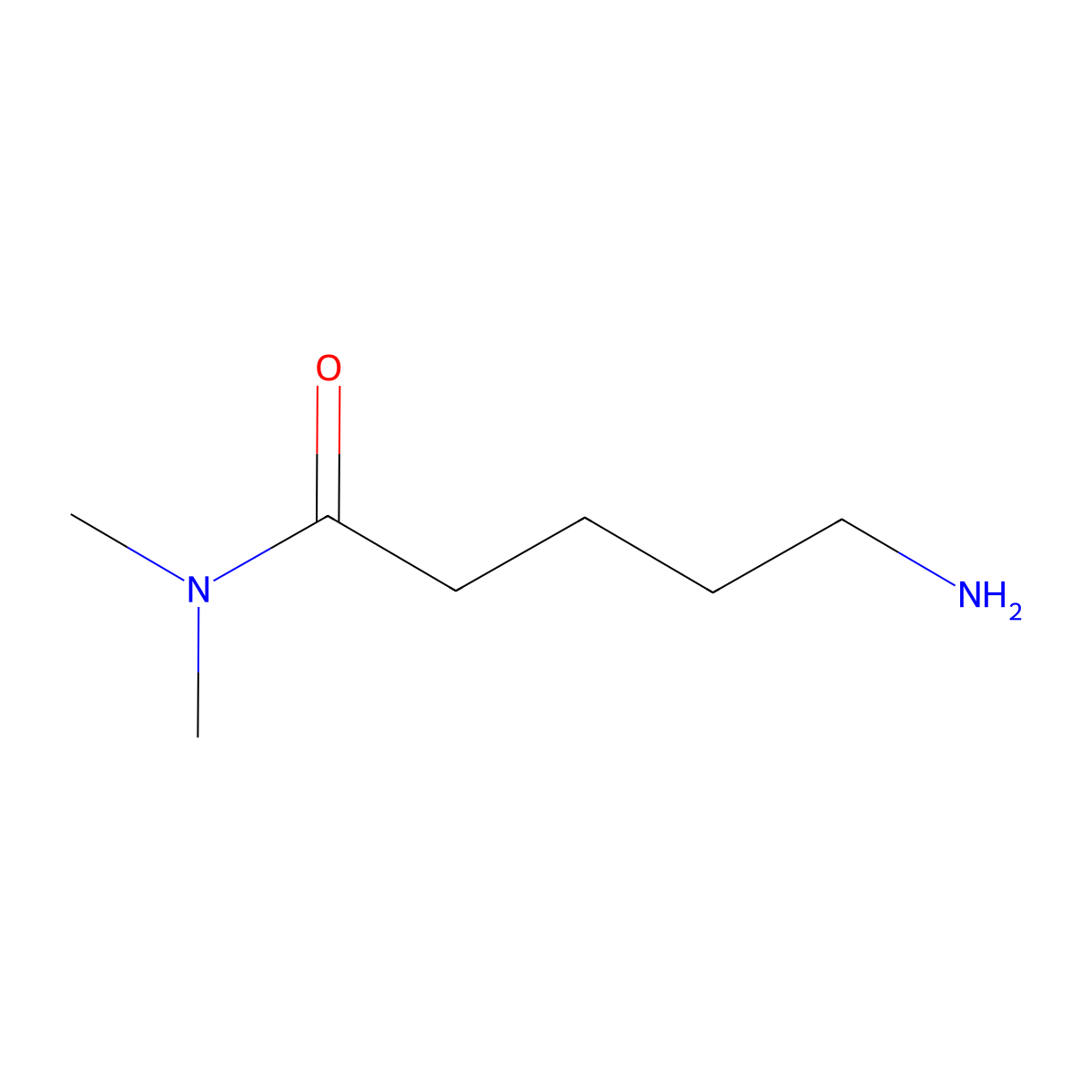 5-amino-N,N-dimethylpentanamide molecular structure, CAS 774596-18-8