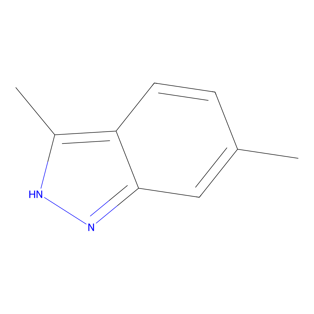 3,6-Dimethyl-1H-indazole molecular structure, CAS 7746-28-3
