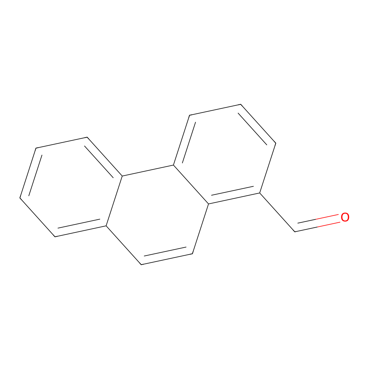 Phenanthrene-1-carbaldehyde molecular structure, CAS 77468-40-7