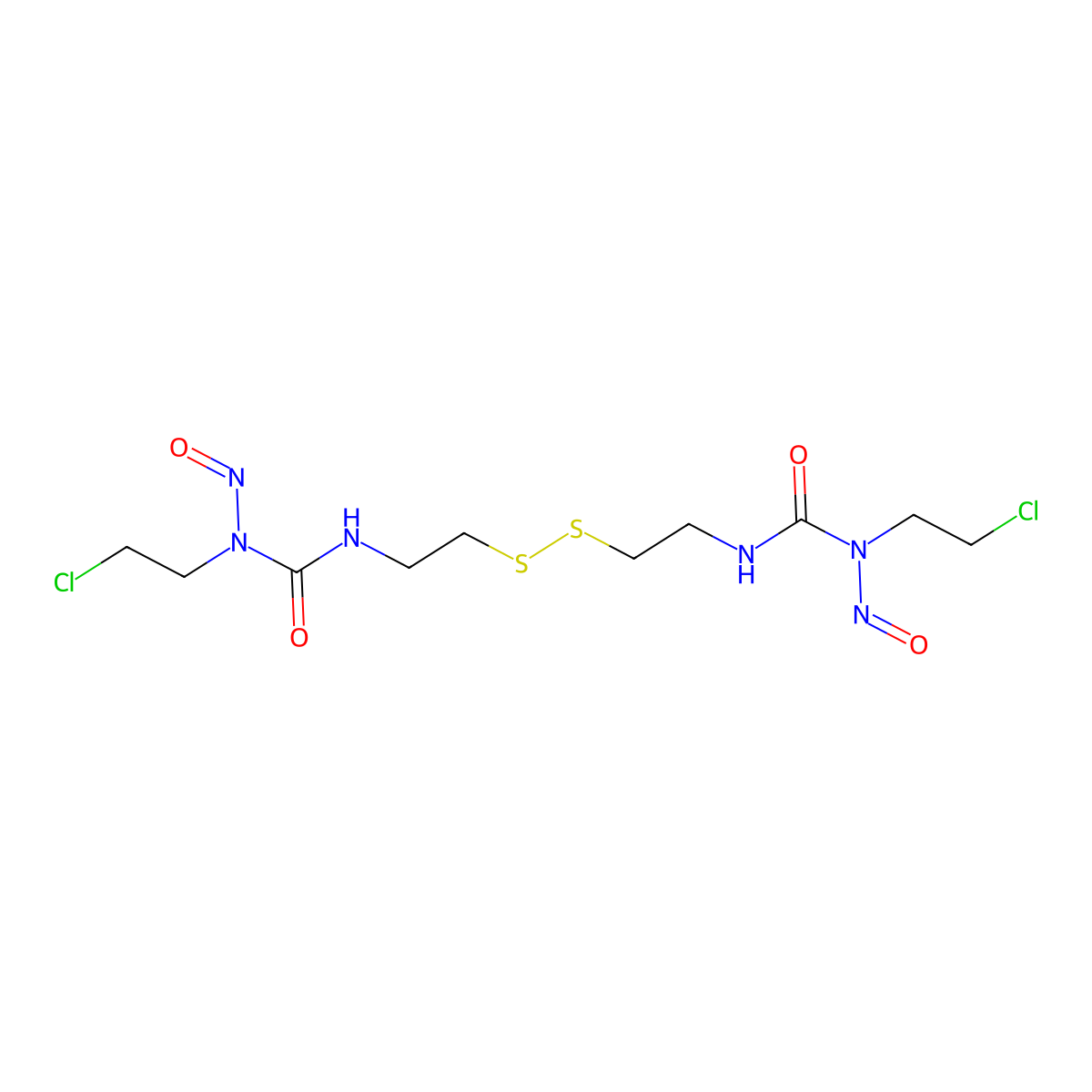 Ditiomustine molecular structure, CAS 77469-44-4