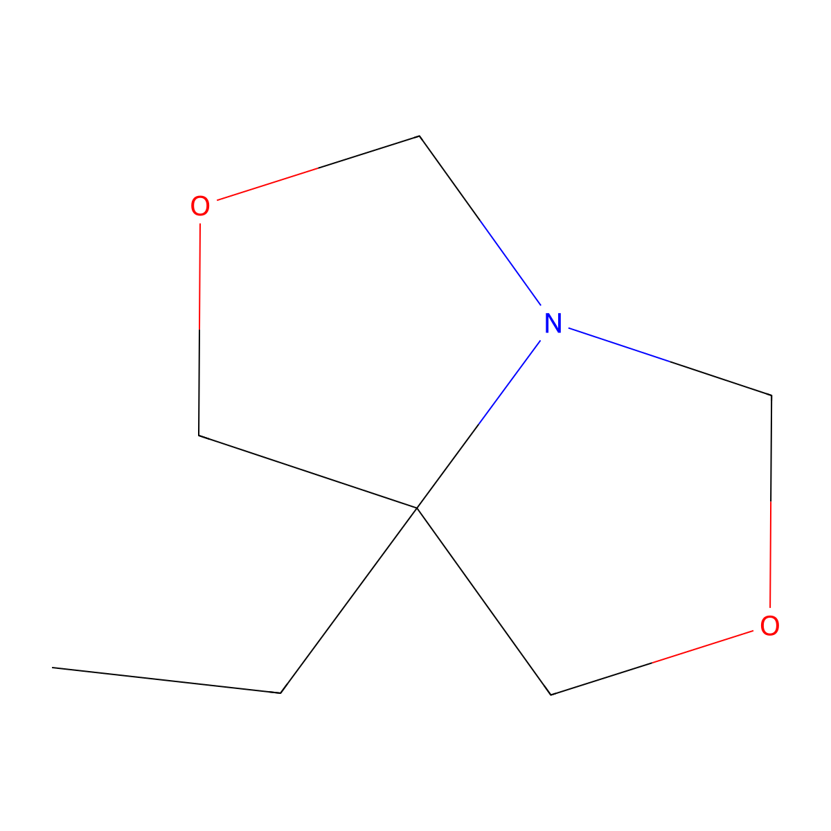 Oxazolidine-E molecular structure, CAS 7747-35-5