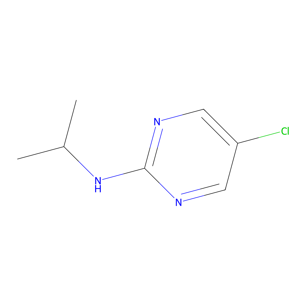5-Chloro-N-isopropylpyrimidin-2-amine molecular structure, CAS 77476-96-1