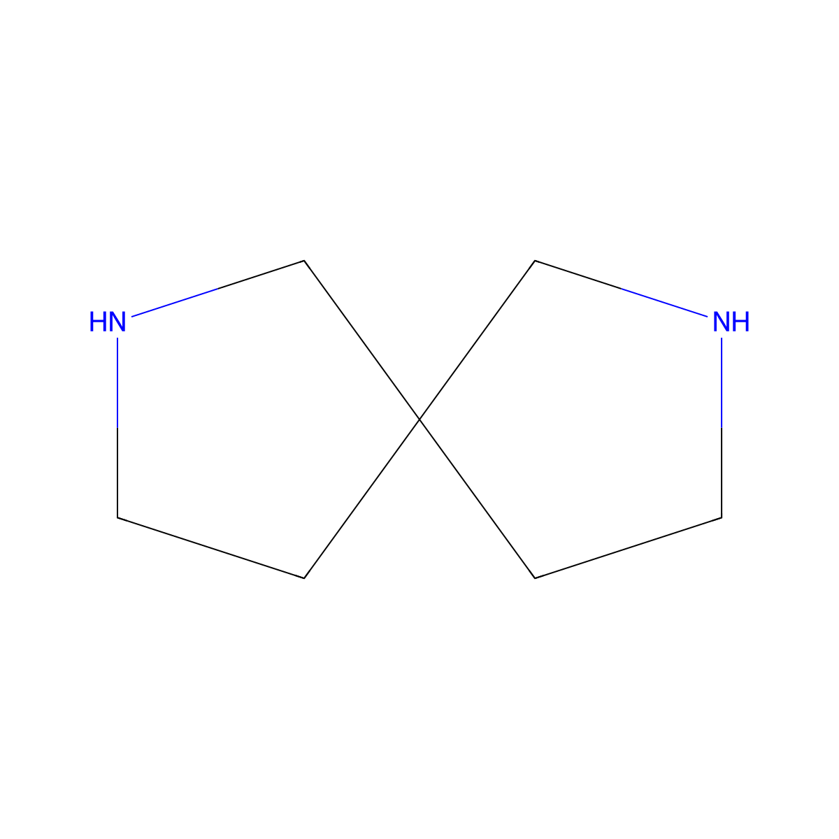 2,7-Diaza-spiro[4.4]nonane molecular structure, CAS 77480-28-5