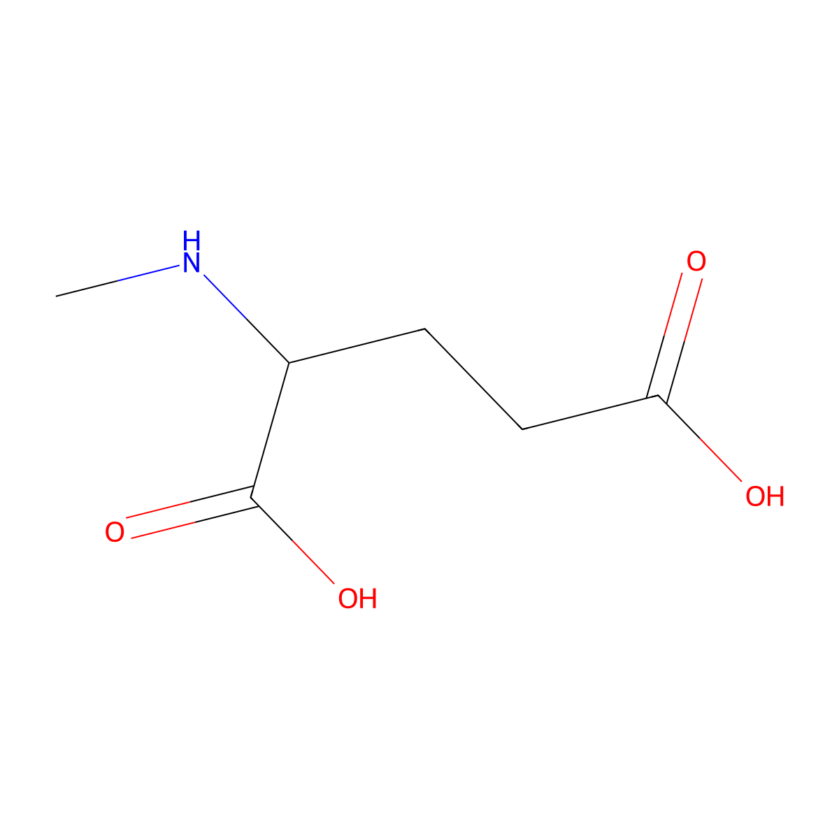 N-Methyl-D-glutamic acid molecular structure, CAS 77481-28-8