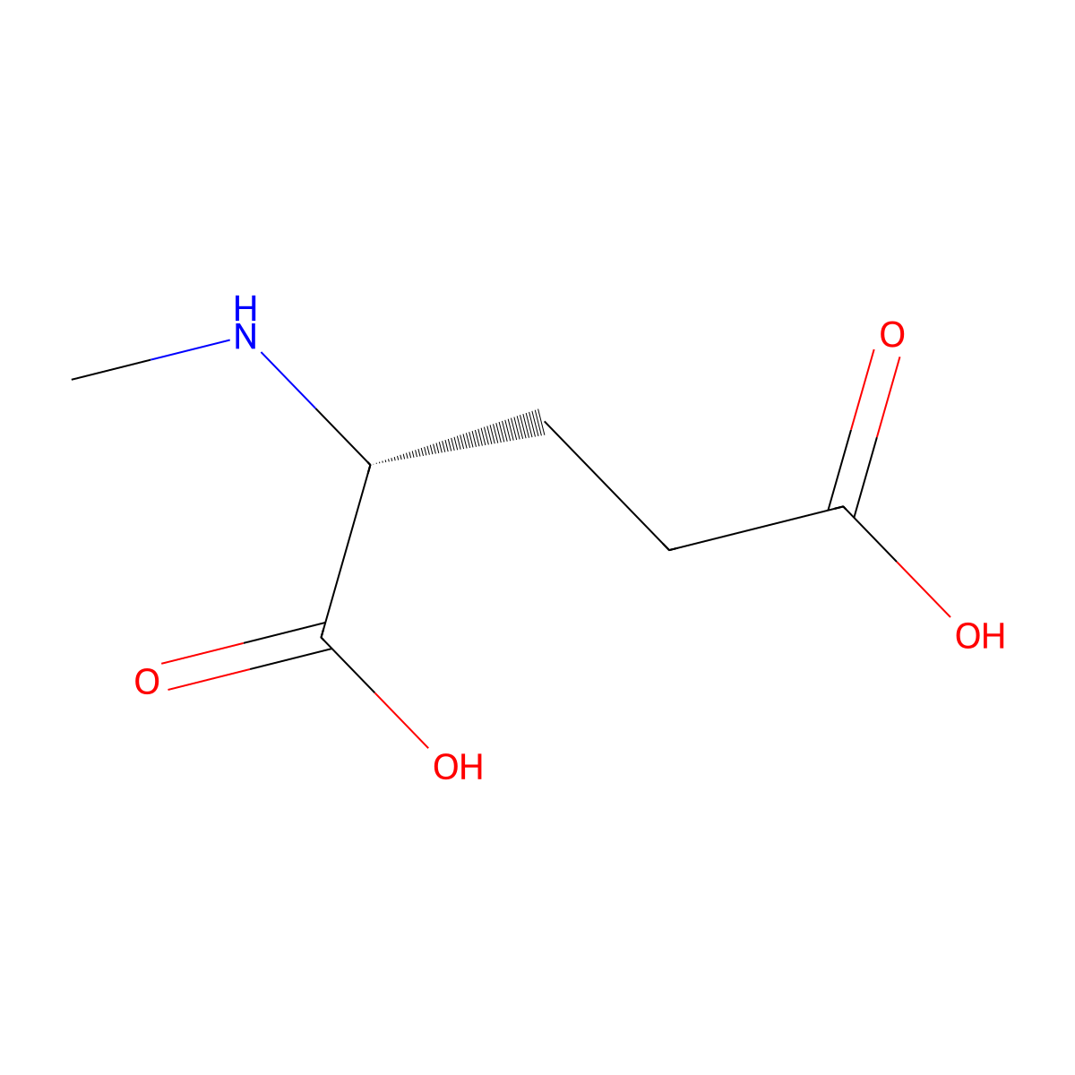N-Methyl-D-glutamic acid molecular structure, CAS 77481-28-8