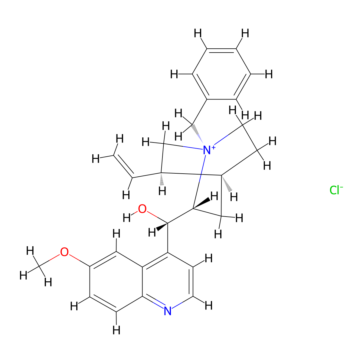 N-Benzylquinidinium Chloride molecular structure, CAS 77481-82-4
