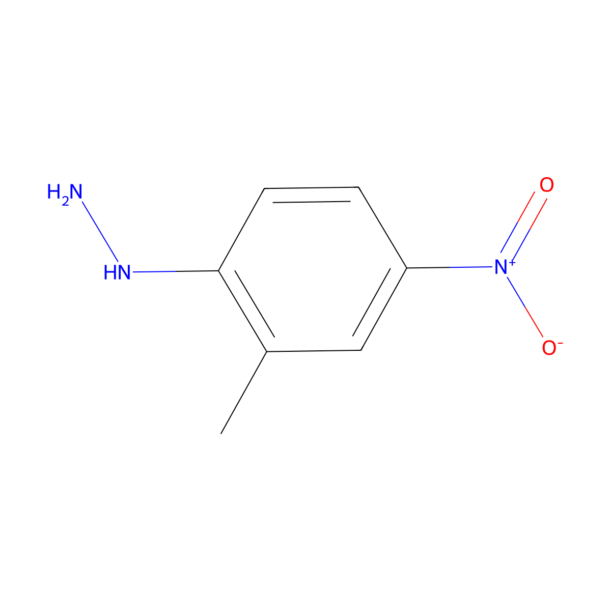 (2-Methyl-4-nitrophenyl)hydrazine molecular structure, CAS 77484-08-3