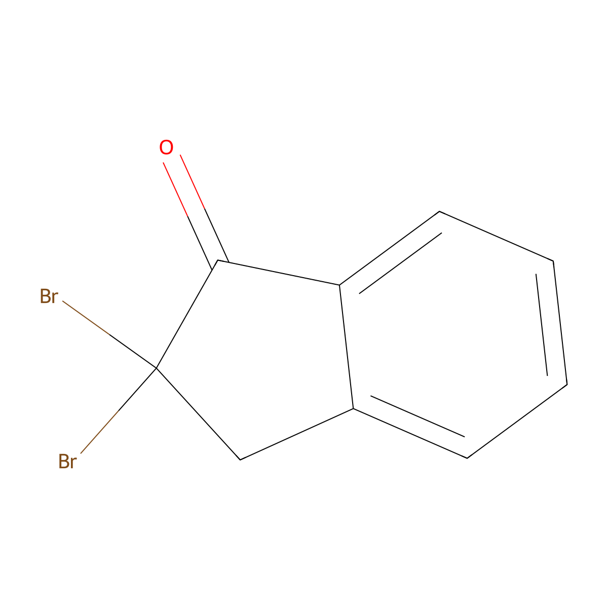 2,2-Dibromo-1-indanone molecular structure, CAS 7749-02-2
