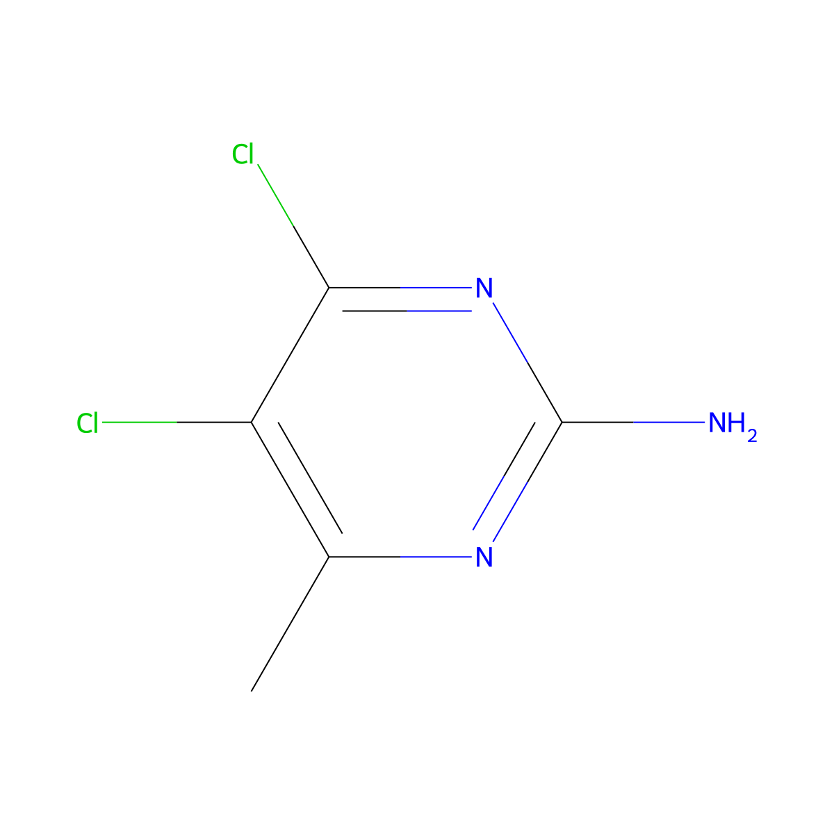 4,5-Dichloro-6-methylpyrimidin-2-amine molecular structure, CAS 7749-60-2