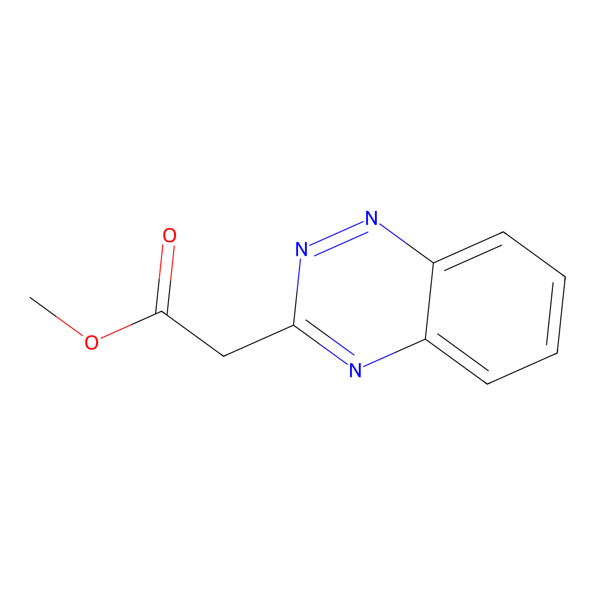 1,2,4-Benzotriazine-3-acetic acid, methyl ester molecular structure, CAS 77493-06-2