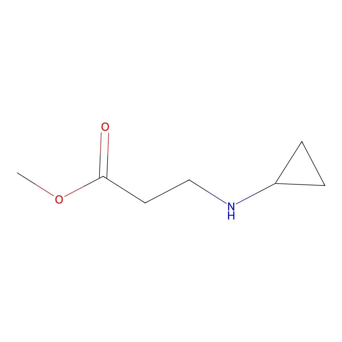 N-Cyclopropyl-beta-alanine methyl ester molecular structure, CAS 77497-84-8