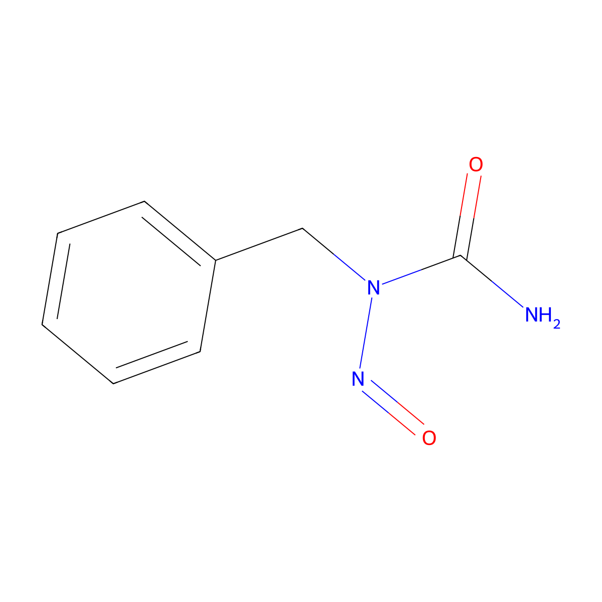 N-Nitroso-N-(phenylmethyl)urea molecular structure, CAS 775-11-1