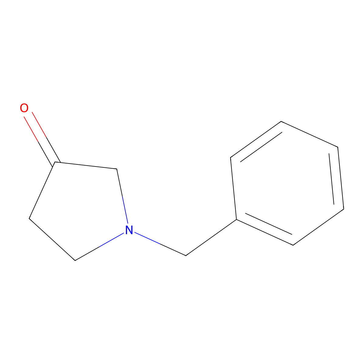 1-Benzyl-3-pyrrolidinone molecular structure, CAS 775-16-6