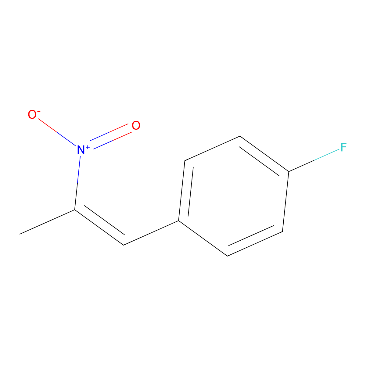 1-Fluoro-4-(2-nitro-1-propen-1-yl)benzene molecular structure, CAS 775-31-5