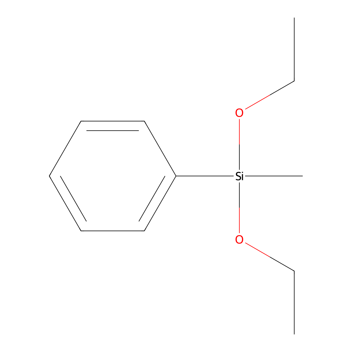 Benzene, (diethoxymethylsilyl)- molecular structure, CAS 775-56-4