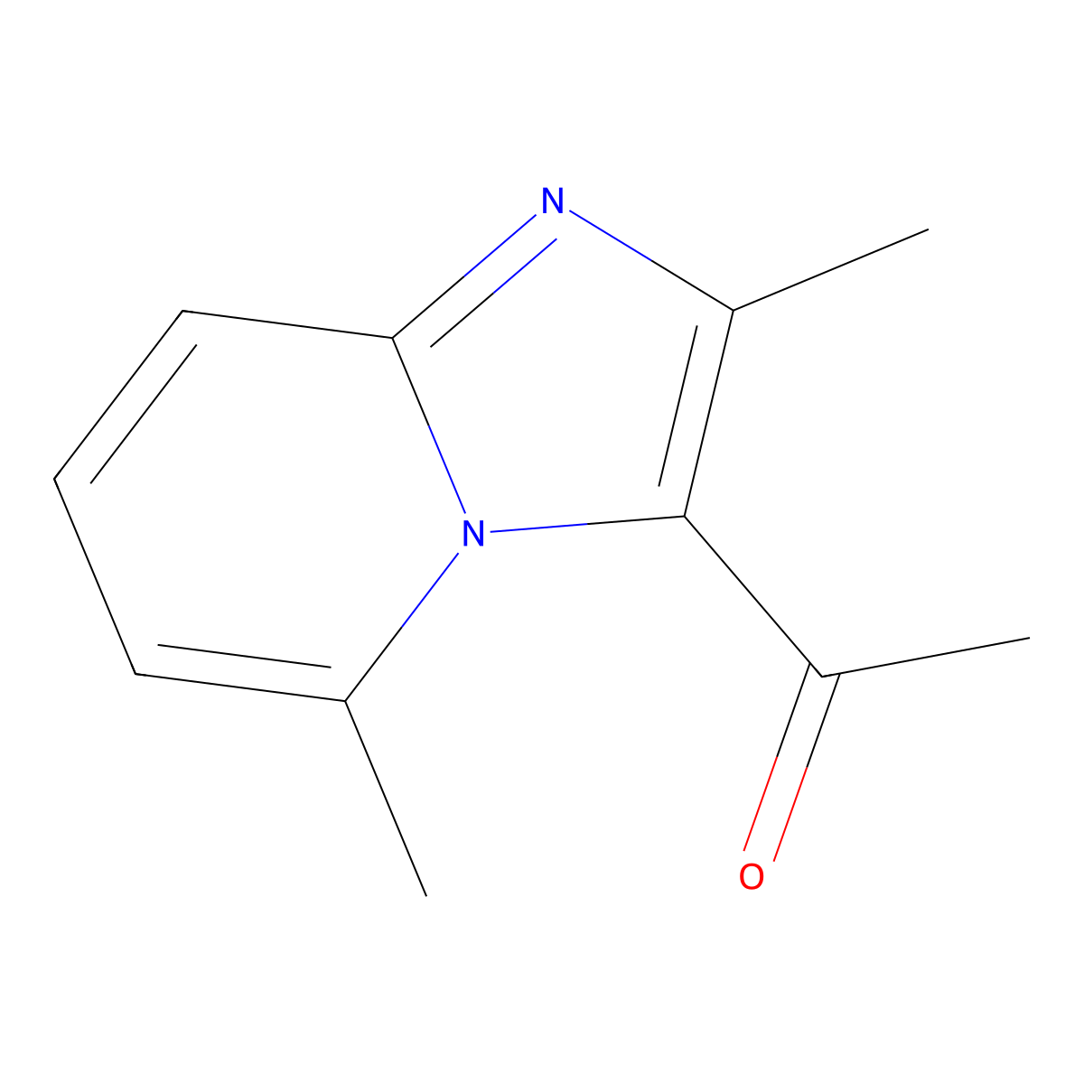 1-(2,5-Dimethyl-imidazo[1,2-a]pyridin-3-yl)-ethanone molecular structure, CAS 7750-77-8