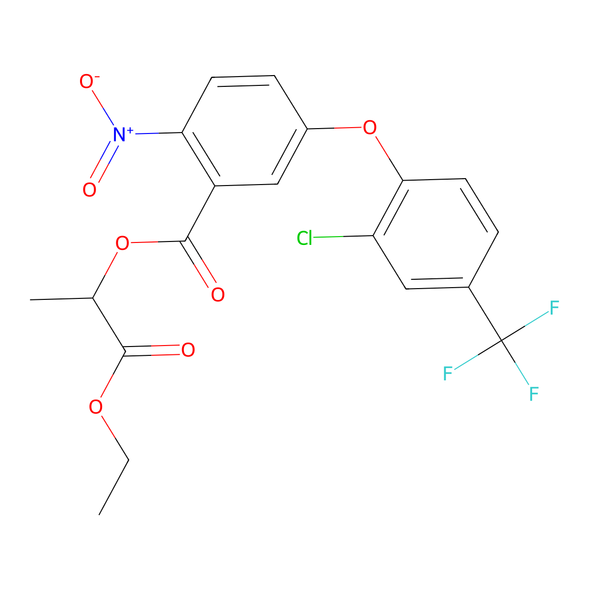 Lactofen molecular structure, CAS 77501-63-4