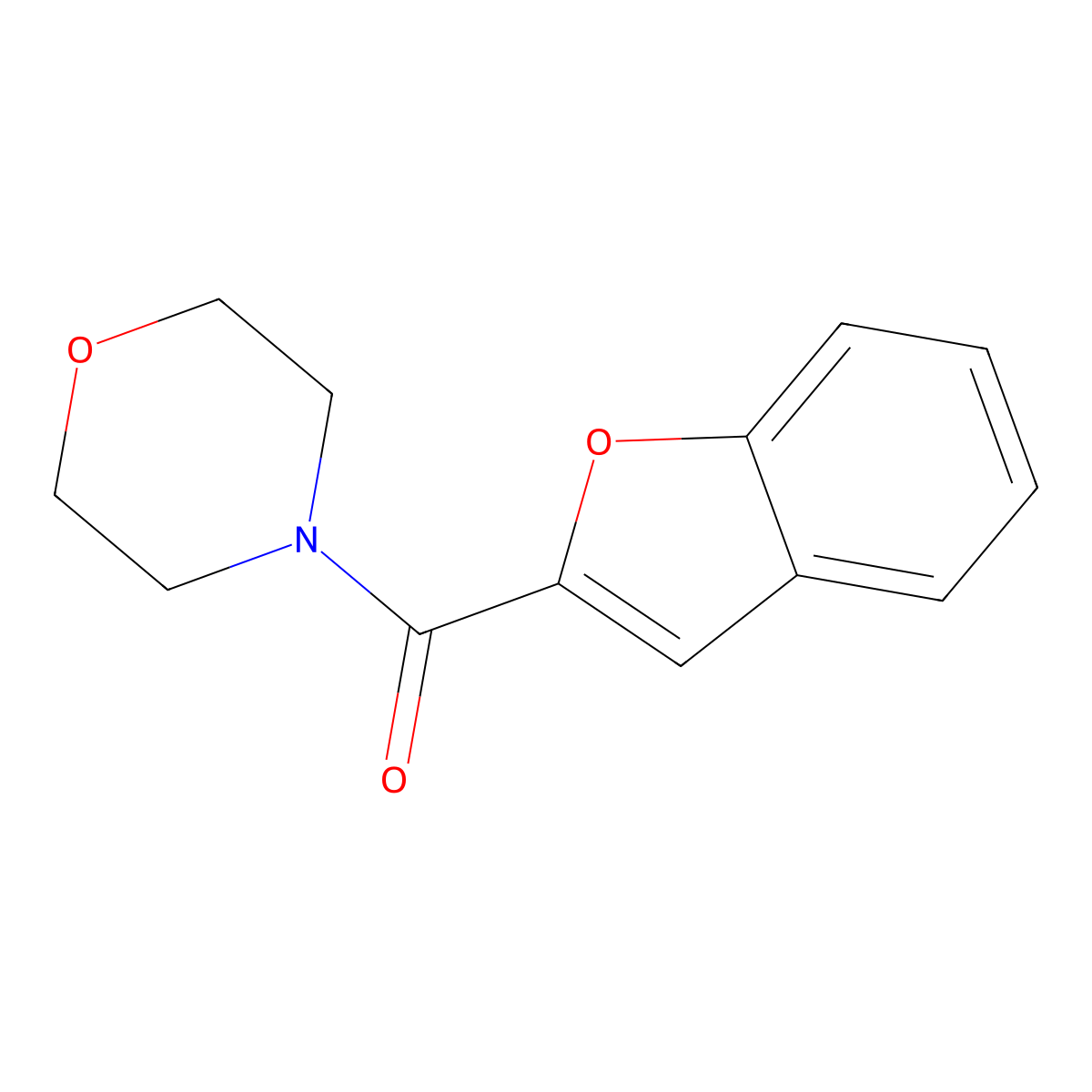 2-Benzofuranyl-4-morpholinylmethanone molecular structure, CAS 77509-76-3