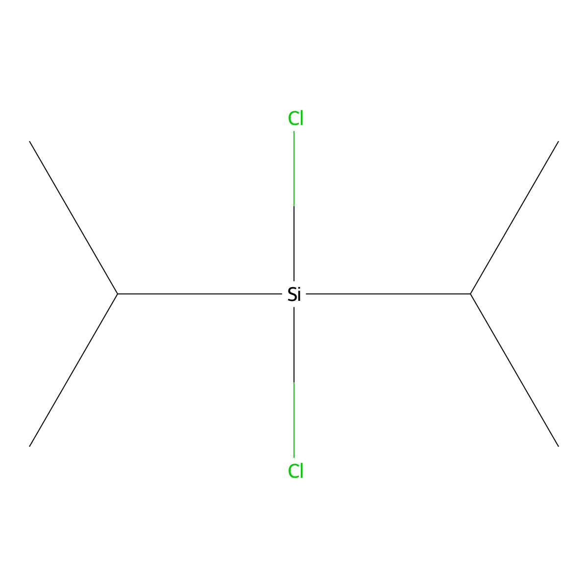 Dichlorodiisopropylsilane molecular structure, CAS 7751-38-4