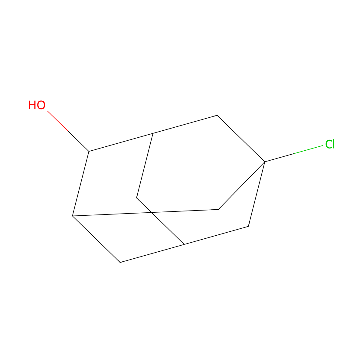5-Chloroadamantan-2-ol molecular structure, CAS 77510-30-6