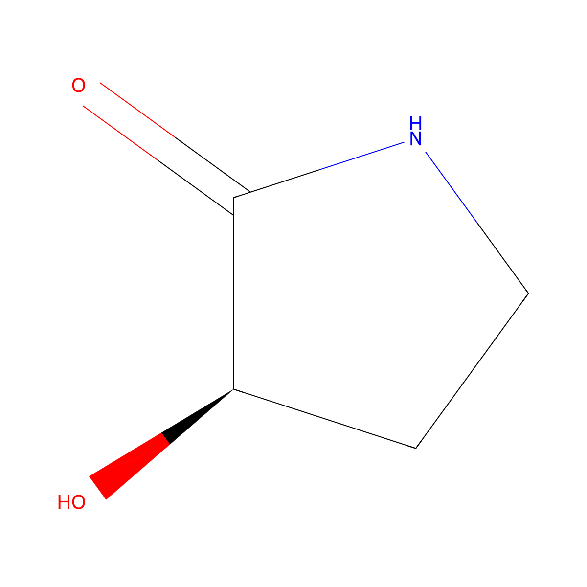 (R)-3-Hydroxypyrrolidin-2-one molecular structure, CAS 77510-50-0