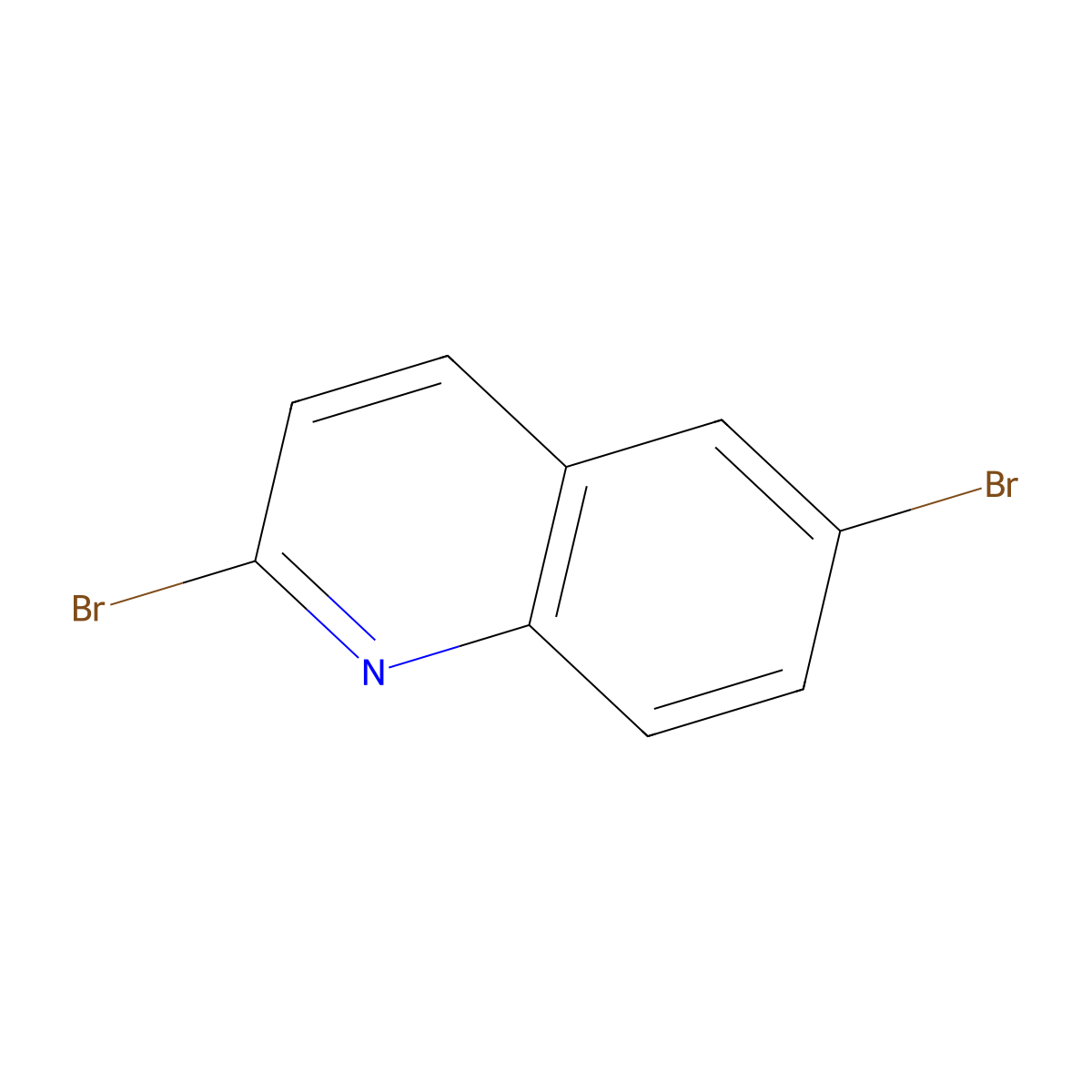 2,6-Dibromoquinoline molecular structure, CAS 77514-31-9