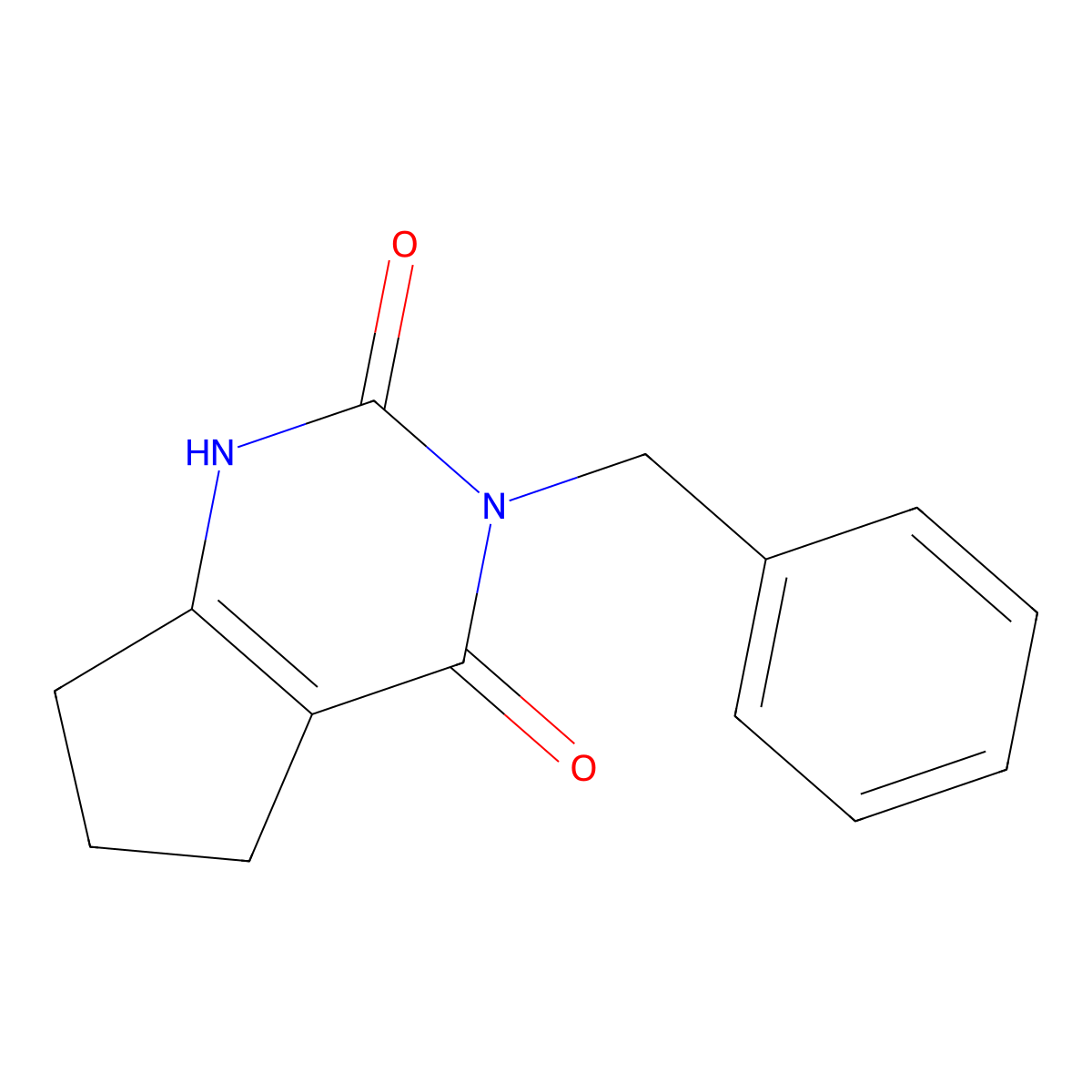 3-benzyl-6,7-dihydro-1H-cyclopenta[d]pyrimidine-2,4(3H,5H)-dione molecular structure, CAS 77517-00-1