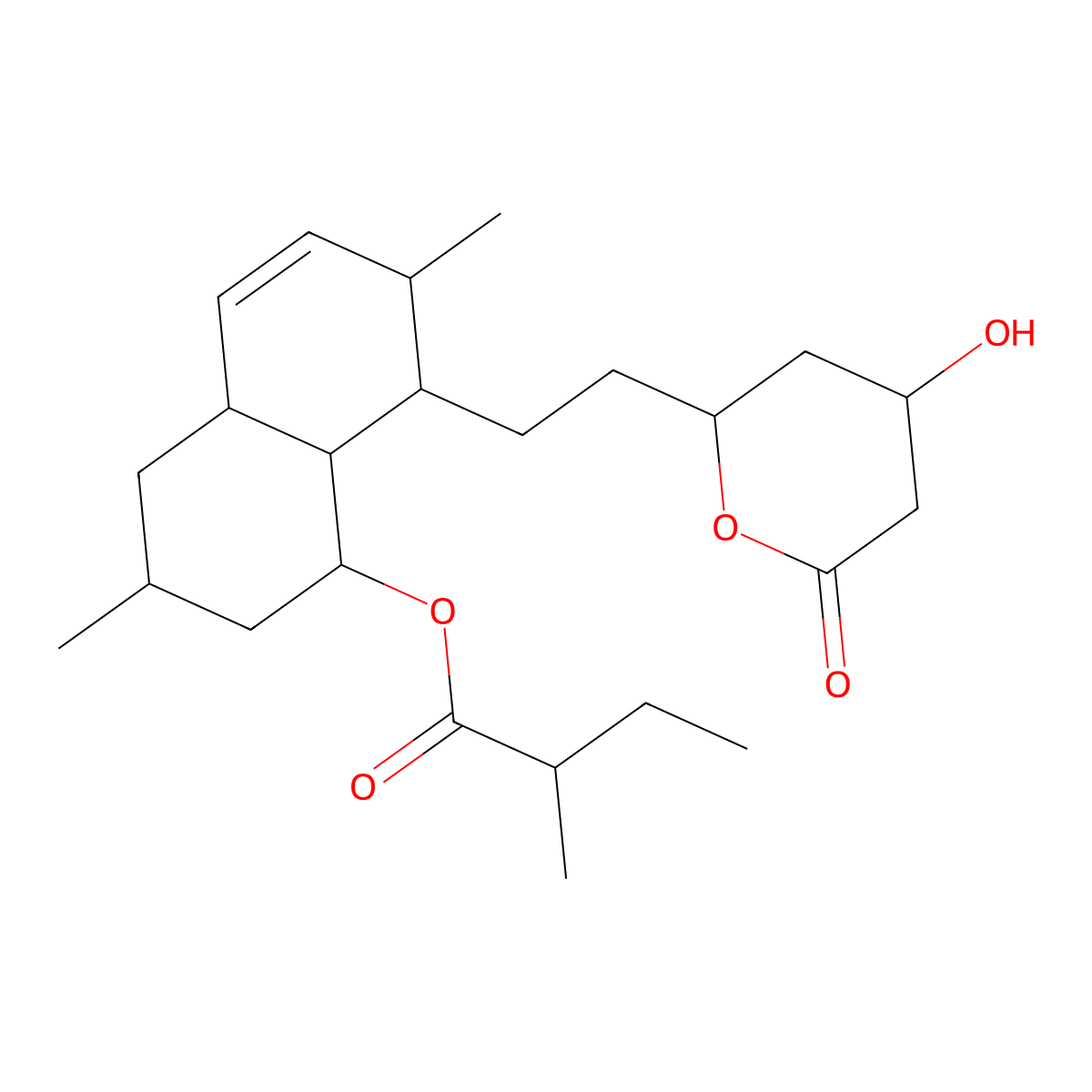 Dihydromevinolin molecular structure, CAS 77517-29-4