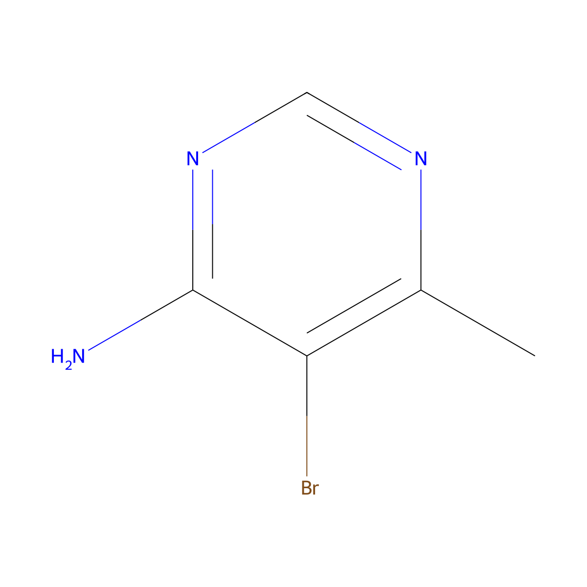 5-Bromo-6-methylpyrimidin-4-amine molecular structure, CAS 7752-48-9