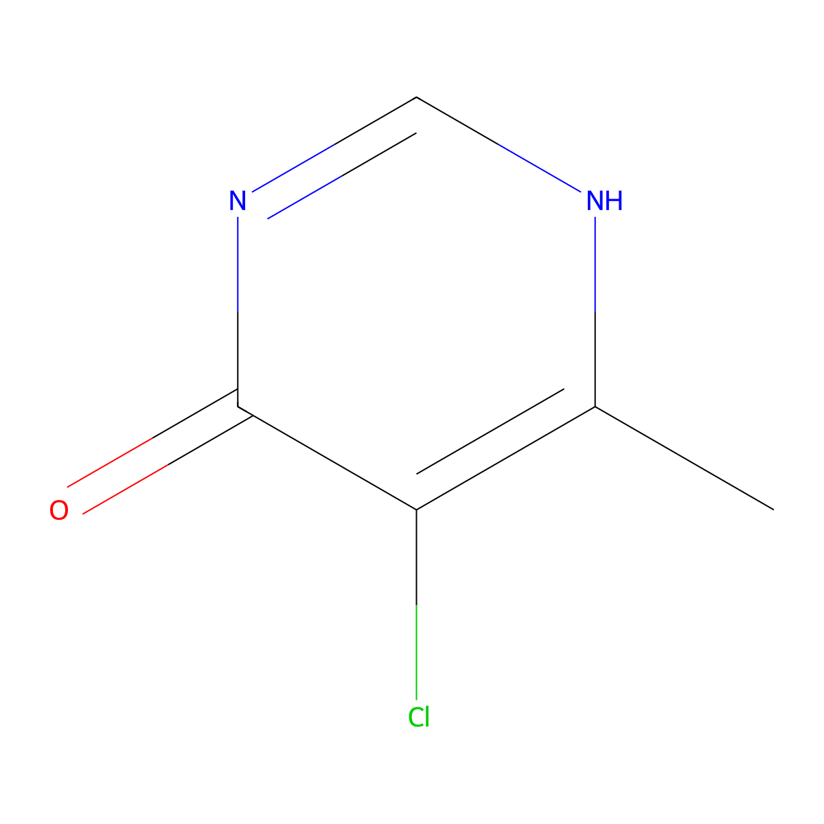 5-chloro-6-methyl-1H-pyrimidin-4-one molecular structure, CAS 7752-72-9
