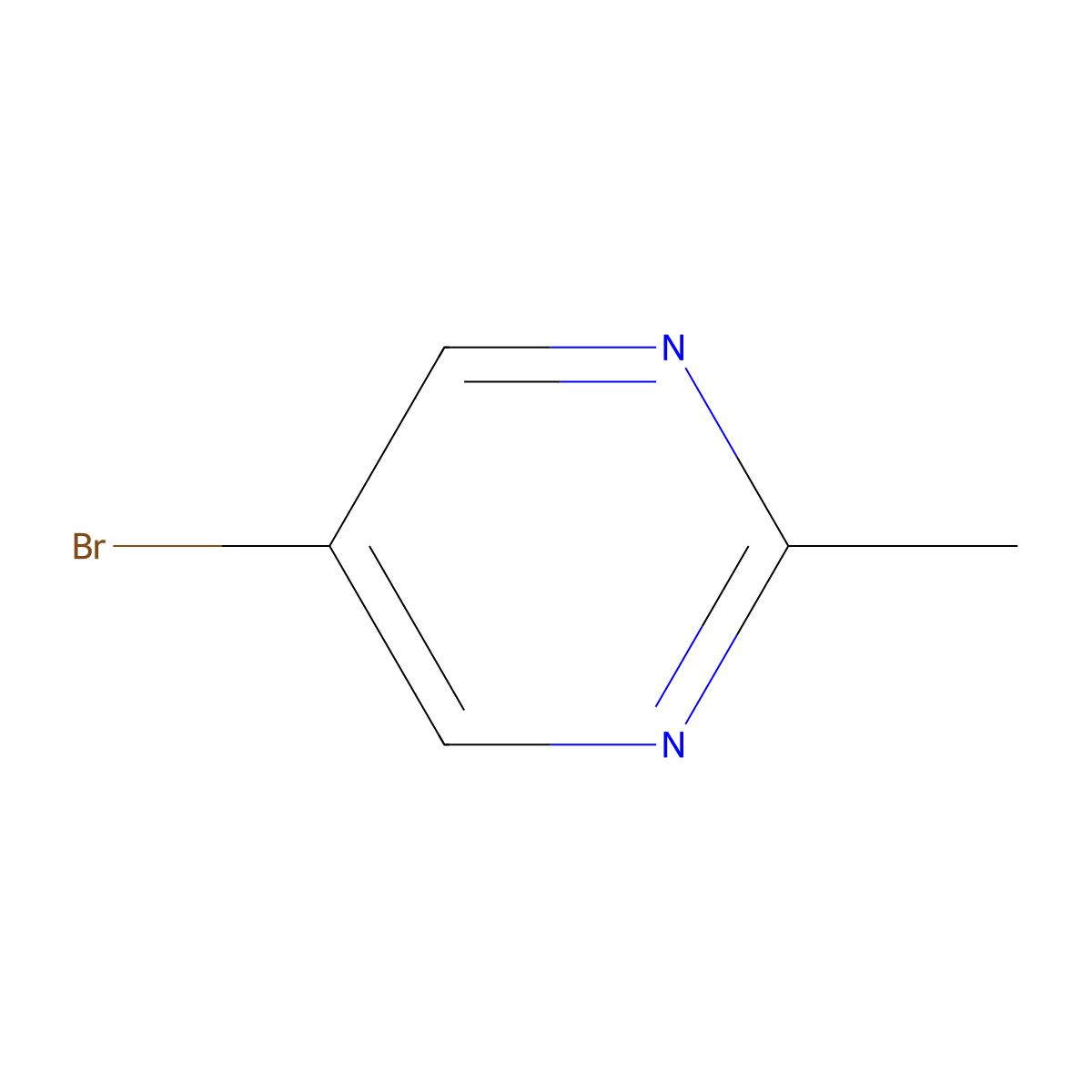 5-Bromo-2-methylpyrimidine molecular structure, CAS 7752-78-5