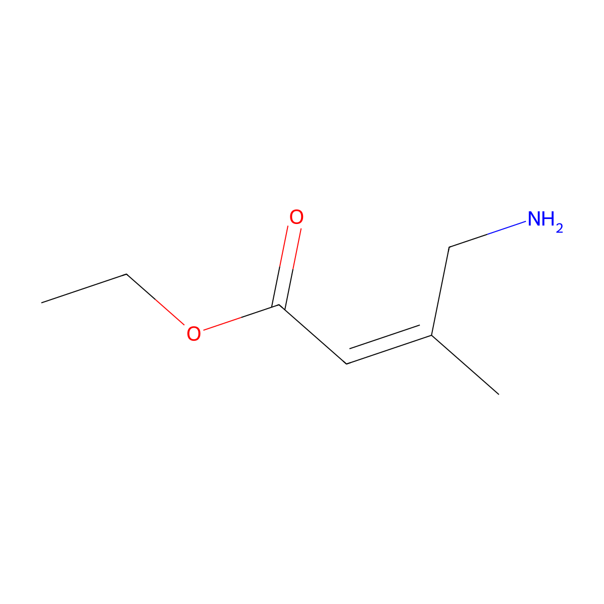 Ethyl 4-amino-3-methylbut-2-enoate molecular structure, CAS 775244-33-2