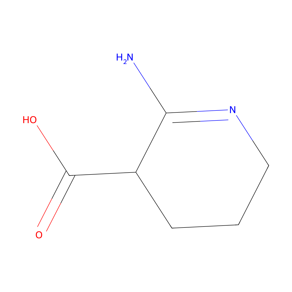 2-amino-3,4,5,6-tetrahydropyridine-3-carboxylic Acid molecular structure, CAS 775256-15-0