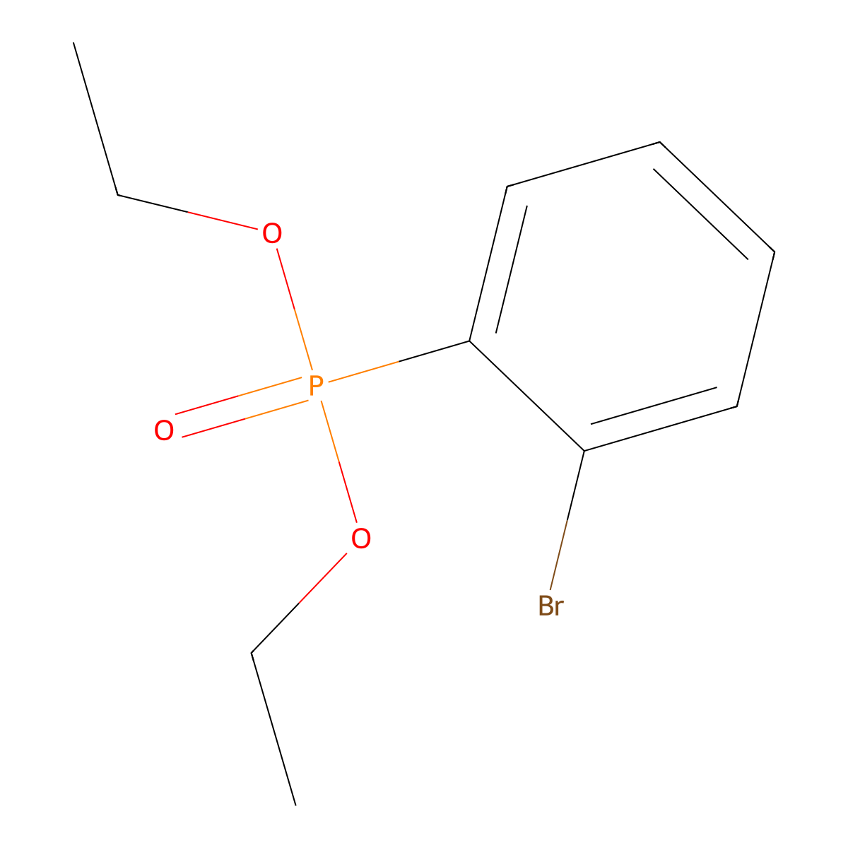 Diethyl (2-bromophenyl)phosphonate molecular structure, CAS 77526-90-0